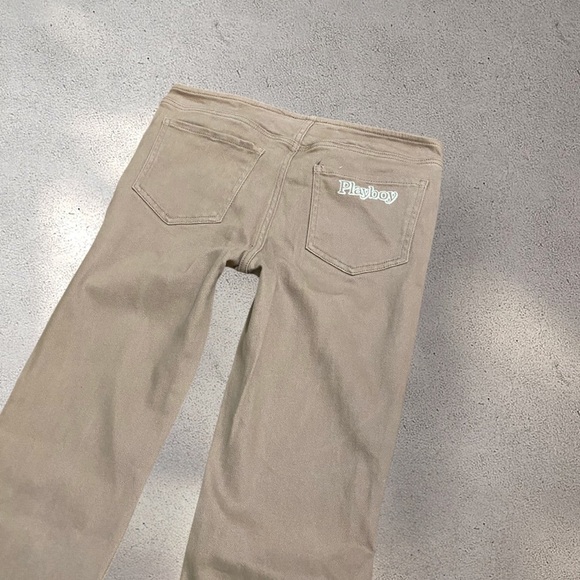 !! SOLD DO NOT BUY !! Playboy Tan Low Rise Flare Pants - Picture 3 of 6